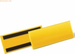 Durable Etikettentasche magnetisch 297x74mm gelb VE=50 St&uuml;ck