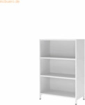 mcbuero.de Regal FlexWall 3OH Sockel wei&szlig;