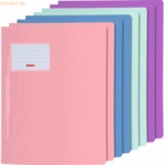 25 x Brunnen Schnellhefter Fact! A4 PP pastellpink/pastellblau/pastell