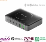 4Smarts 4smarts 7in1 GaN Ladestation 100W Wireless Charger, schwarz