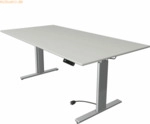 Kerkmann Sitz-/Stehtisch Move 3 BxTxH 200x100x72-120cm silber/lichtgra