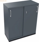 Soennecken Schiebet&uuml;renschrank 3OH B1000xT442xH1133mm anthrazit/Lavagr
