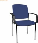 Topstar Besucherstuhl MEDICAL10 KH190AD26 mAL Stahl cchrom Bezug blau