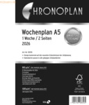 Chronoplan Wochenplan A5 1 Woche/2 Seiten horizontal 2026