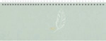 Rido Querkalender Young Line 29,7x10,5cm 1 Woche/2 Seiten Leinen Feath