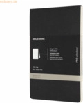 Moleskine Notizblock Large A5 liniert Softcover schwarz