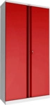 Phoenix Stahlschrank SCL1891GRK 2 T&uuml;ren 4 B&ouml;den grau/rot Schl&uuml;ssel