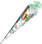 ROTH Schult&uuml;te Rainbow Butterfly - eckig 85 cm Sound Glitzerborte