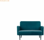 Paperflow Sofa LISBOA LC2PV.01.08 2 Sitzer Samt schwarz/gr&uuml;n