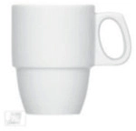 Bauscher Kaffeebecher Dimension - 0,29 l Porzellan wei&szlig; 6 St&uuml;ck.