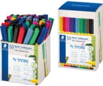 Staedtler Fineliner Noris wrinting pen sortiert K&ouml;cher 50 St&uuml;ck