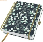 Sigel Spiral-Notizbuch Jolie Dot-Lineatur ca. A5 Eucalyptus Night 240