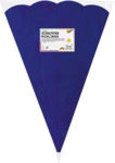 Folia Schult&uuml;ten Rohling - 68 cm sechseckig dunkelblau 5er Pack.