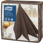 Tork Dinnerservietten Premium LinStyle 39x39cm 1/4 Falz 1-lagig kakao