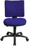 Topstar B&uuml;rodrehstuhl U50 ohne Armlehnen - blau Sicherheitsdoppelrolle