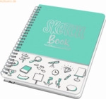 2 x Sigel Spiral-Notizbuch Jolie Dot-Lineatur ca. A5 Sketch Book 120 S
