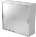 mcbuero.de Schiebet&uuml;renschrank Serie 9 3OH BxTxH 120x40x110cm Griff BM