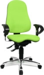 Topstar Drehstuhl Sitness 10 - apfelgr&uuml;n Universalrollen.