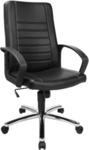 Topstar Drehstuhl Premium Point 100 - schwarz Kunstleder Armlehnen Uni
