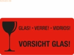 Eichner Etikett 9220-00081-001 Vorsicht Glas 250 St&uuml;ck