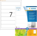 HERMA Ordneretiketten 192,0x38,0mm naturwei&szlig; RC A4 VE=80 Blatt