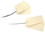 Apli Gep&auml;ckanh&auml;nger agipa 80x38mm neutral mit Draht beige VE=1000 St&uuml;c