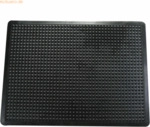 Doortex Anti-Erm&uuml;dungsmatte Gummi 90x120cm schwarz Riffelstruktur