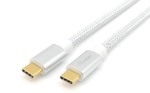 equip USB 3.2 Gen 2x1 Type-C to C M/M 1.0m 5A White.