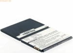k.A. Akku f&uuml;r Alcatel One Touch Pop C2 Li-Ion 3,7 Volt 1300 mAh schwar