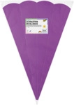 Folia Schult&uuml;ten Rohling - 68 cm sechseckig lila 5er Pack.