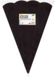 Folia Schult&uuml;ten Rohling - 68 cm sechseckig schwarz 5er Pack.
