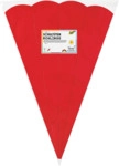 Folia Schult&uuml;ten Rohling - 68 cm sechseckig rot 5er Pack.