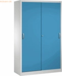 CP Werkzeugschrank 206900S10077 Schiebet&uuml;r 1950x1200x600mm lichtgrau/l