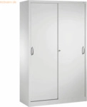 CP Werkzeugschrank 206900S10079 Schiebet&uuml;r 1950x1200x600mm lichtgrau/l