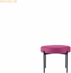 Paperflow Hocker GAIA GBRC.01.19 rund Kunstleder schwarz/lila
