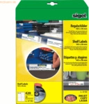 Sigel Regalschilder 105x38 A4 170g/qm wei&szlig; VE=420 St&uuml;ck