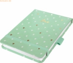 2 x Sigel Notizblock Jolie Dot-Lineatur A6+ Mint Love 158 Seiten 100g