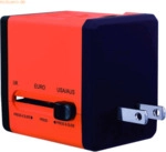Swordfish Reisestecker VariPlug Doppel-USB universell orange