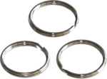 100 x Wedo Metall-Schl&uuml;sselringe silber 30mm