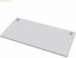 Fellowes Tischplatte Levado 160x80cm hellgrau