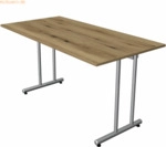 Kerkmann Schreibtisch SmartOffice C-Fu&szlig;-Gestell 140x70x75cm eiche