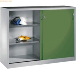 CP Werkzeugschrank 214709S10023 Schiebet&uuml;r 1200x1600x400mm lichtgrau/r