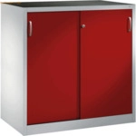 CP Werkzeugschrank 206709S10027 Schiebet&uuml;r 1200x1200x600mm lichtgrau/r