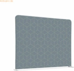Showdown Raumteiler 200x150cm Hexagon grau
