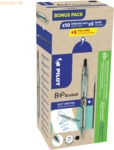 Pilot Kugelschreiber B2P Ecoball Set 10Kulis+10Minen M schwarz