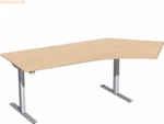 Geram&ouml;bel Elektro-Hubtisch rechts S-08F1616-BS bu/silber