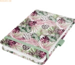 2 x Sigel Notizblock Jolie Dot-Lineatur A6+ Mintpink Jungle Fever 158