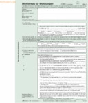 RNK Universal-Mietvertrag f&uuml;r Wohnungen mit &Uuml;bergabeprotokoll VE=10 St