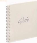 Pagna G&auml;stespiralalbum 31x32cm 40 Seiten beige mondial metallic