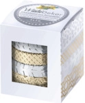 Folia Klebefilm Washi-Tape Hotfoil - 4 Rollen silber/gold.